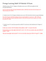Portage Learning Math 110 Module 10 Exam