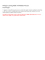 Portage Learning Math 110 Module 9 Exam