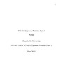 NR 661 Capstone Portfolio Part 1
