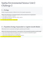 Sophia Environmental Science Unit 2 Challenge 2