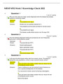 2022/ 2023 NRNP 6552 Final Exams, Midterm Exams & Weekly Knowledge Quizzes Verified Q&A