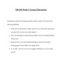 NR 103 Week 1 Group Discussion