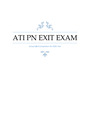 ATI PN EXIT EXAM | 100% Verified Q&A Best for 2023