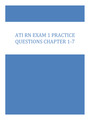 ATI RN EXAM 1 PRACTICE QUESTIONS CHAPTER 1-7