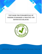 Test Bank for Fundamentals of Nursing Standards & Practice 4th edition Sue DeLaune