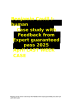 Benjamin Cavill I-human Case study with Feedback from Expert guaranteed pass 2025 April LAST WEEK