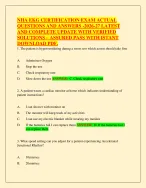 NHA EKG Certification Exam | 2026–2027 | Actual Exam Questions with Verified Answers and Rationales