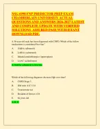 NSG 6998 FNP Predictor Prep Exam | Chamberlain University | 2026–2027 | Actual Exam Q&A