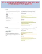 ATI RN Maternal Newborn OB 2026 Proctored Exam with NGN: 70 Screenshot Questions & Answers