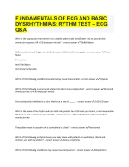 FUNDAMENTALS OF ECG AND BASIC DYSRHYTHMIAS: RYTHM TEST – ECG Q&A ...