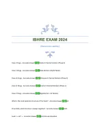 IBHRE BUNDLED EXAMS|GUARANTEED EXAM QUESTIONS|UPDATED ACCURATE ANSWERS