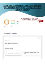 ELITE CEU ALARM LEVEL I EXAM QUESTIONS  |GUARANTEED ACCURATE ANSWERS |LATEST  VERSION 2026\2027