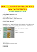 ATI RN Maternal Newborn 2023-2026 Proctored Exam | 70 Screenshot NGN Questions & Verified Answers