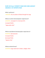 NURS 242 Exam 3 NEWEST EXAM 2025-2026 ALREADY GRADED A+ BY EXPERTS PASS!