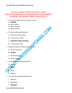 ATI TEAS 7 Science Questions with Answers NEWEST UPDATE 2024