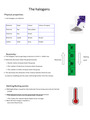 The Halogens, Group 7 Summary Easy to Follow Notes