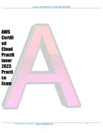 AWS  Certifi ed  Cloud  Practit ioner  2023  Practi ce  Exam