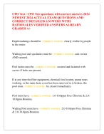 CPO Test / CPO Test questions with correct answers 2024 NEWEST 2024 ...