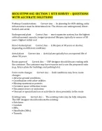 BICSI RTPM 002 SECTION 1 SITE SURVEY – QUESTIONS WITH ACCURATE ...