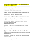 NSC Advanced First Aid, CPR & AED – Complete Study Set (Questions ...