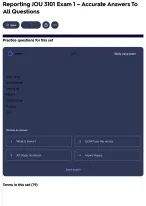 Reporting JOU 3101 Exam 1 – Accurate Answers To All Questions