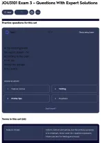 JOU3101 Exam 3 – Questions With Expert Solutions