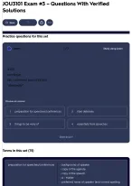 JOU3101 Exam #3 – Questions With Verified Solutions