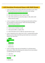 Must-See Screenshots: ATI RN Nutrition Proctored Exam 2024 with NGN and Marking Scheme – Updated for...