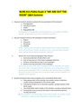 Maryville University NURS 611-Patho Exam 4 “WE ARE OUT THE DOOR” Q&A Summer