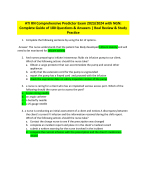 ATI Comprehensive Predictor 2023 RN Exit Exam with NGN | 180 Questions & Verified Answers