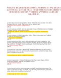 NUR 2571 EXAM 1 PROFESSIONAL NURSING II / PN2 EXAM 1  LATEST 2024 ACTUAL EXAM 100 QUESTIONS ANDCORR
