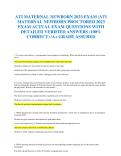 ATI MATERNAL NEWBORN 2023 EXAM /ATI  MATERNAL NEWBORN PROCTORED 2023  EXAM ACTUAL EXAM QUESTIONS WI