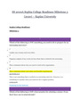 SS 2000A Sophia College Readiness Milestone 3 {2020} – Kaplan University