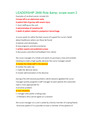 LEADERSHIP 2866 Role &amp; scope exam 2