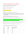 Statistics Fundamentals Unit 5 Challenge 5,100% CORRECT