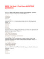BSOP 334 Week 8 Final Exam,QUESTIONS &ANSWERS,100% CORRECT