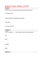 BIS245  FINAL EXAM_LATEST,100% CORRECT