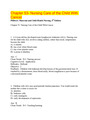 Chapter 53- Nursing Care of the Child With Cancer,100% CORRECT