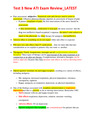 Test 3 New ATI Exam Review_LATEST,100% CORRECT