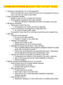 HUMAN MICROBIOME BIOLOGY TEST 4 STUDY GUIDE,100% CORRECT
