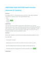 AGNP BOARD EXAM QUESTIONS Health Promotion Assessment (51 Questions),100% CORRECT