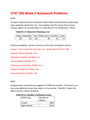 STAT 200 Week 3 Homework Problems,100% CORRECT