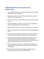 NURSING 304 Pharma review Questions and Answers_Latest,100% CORRECT