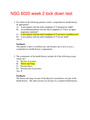 NSG 6020 week 2 lock down test ,100% CORRECT