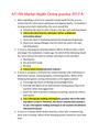 ATI RN Mental Health Online practice 2013 A,100% CORRECT