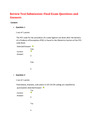 Review Test Submission: Final Exam Questions and Answers,100% CORRECT