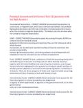 Principal Accountant Civil Service Test 22 Questions with Verified Answers,100% CORRECT