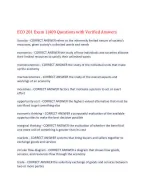 ECO 201 Exam 1|409 Questions with Verified Answers,100% CORRECT