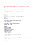 NAPLEX Key Drug Guy Exam 111 Questions with Verified Answers,100% CORRECT