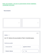 HCR 240 LESSON 1 EXAM 54 QUESTIONS WITH VERIFIED ANSWERS 2025/2026,100%CORRECT